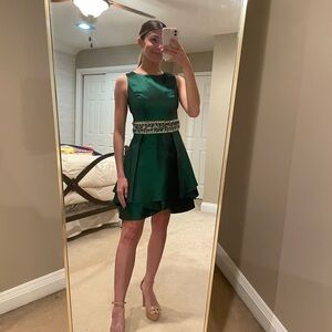 Mac Duggal Green Cocktail Dress